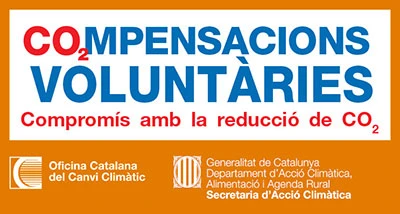 Logotipo 'Compensacions Voluntàries. Oficina Catalana del Canvi Climàtic'